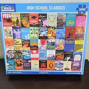 HIGH SCHOOL CLASSICS 1000 PIECE WHITE MOUNTAIN PUZZLE
